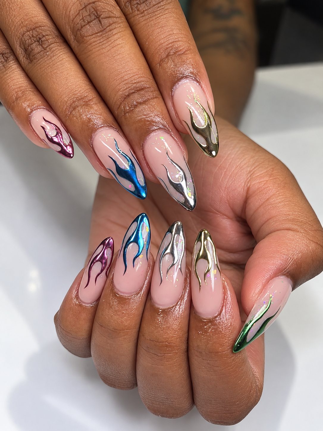 Chrome flames